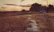 John Longstaff Twilight Landscape Sweden oil painting artist